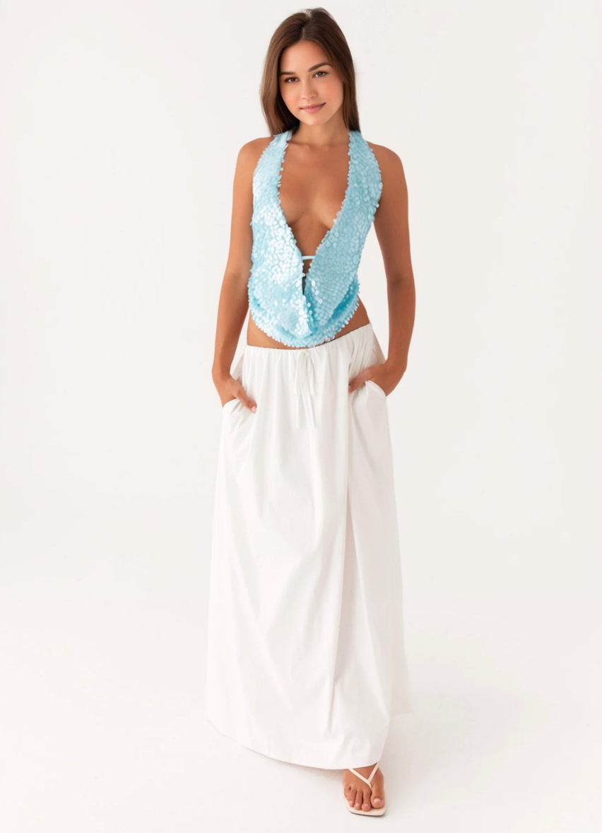 Esmee | Sequin Halter top