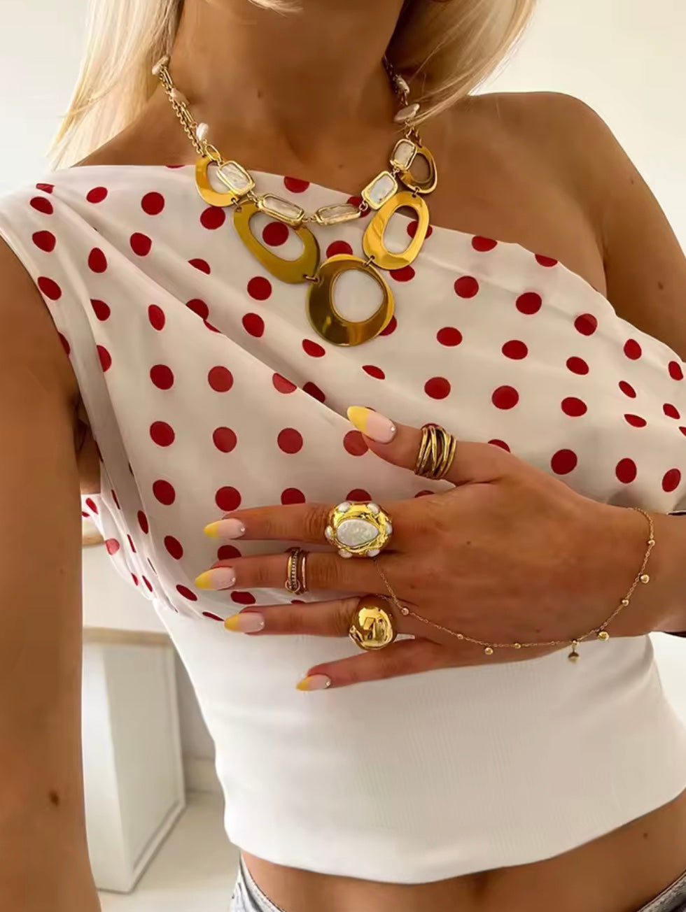 Linde | Polka Dot Top