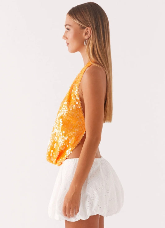 Esmee | Sequin Halter top
