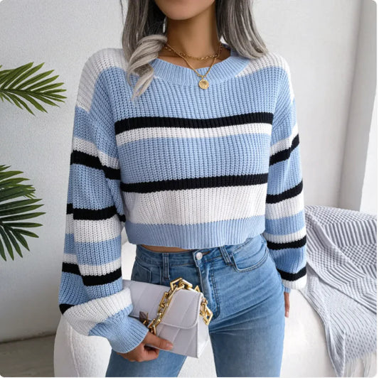 Chic V-Neck Knit Sweater