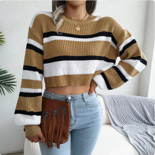 Chic V-Neck Knit Sweater